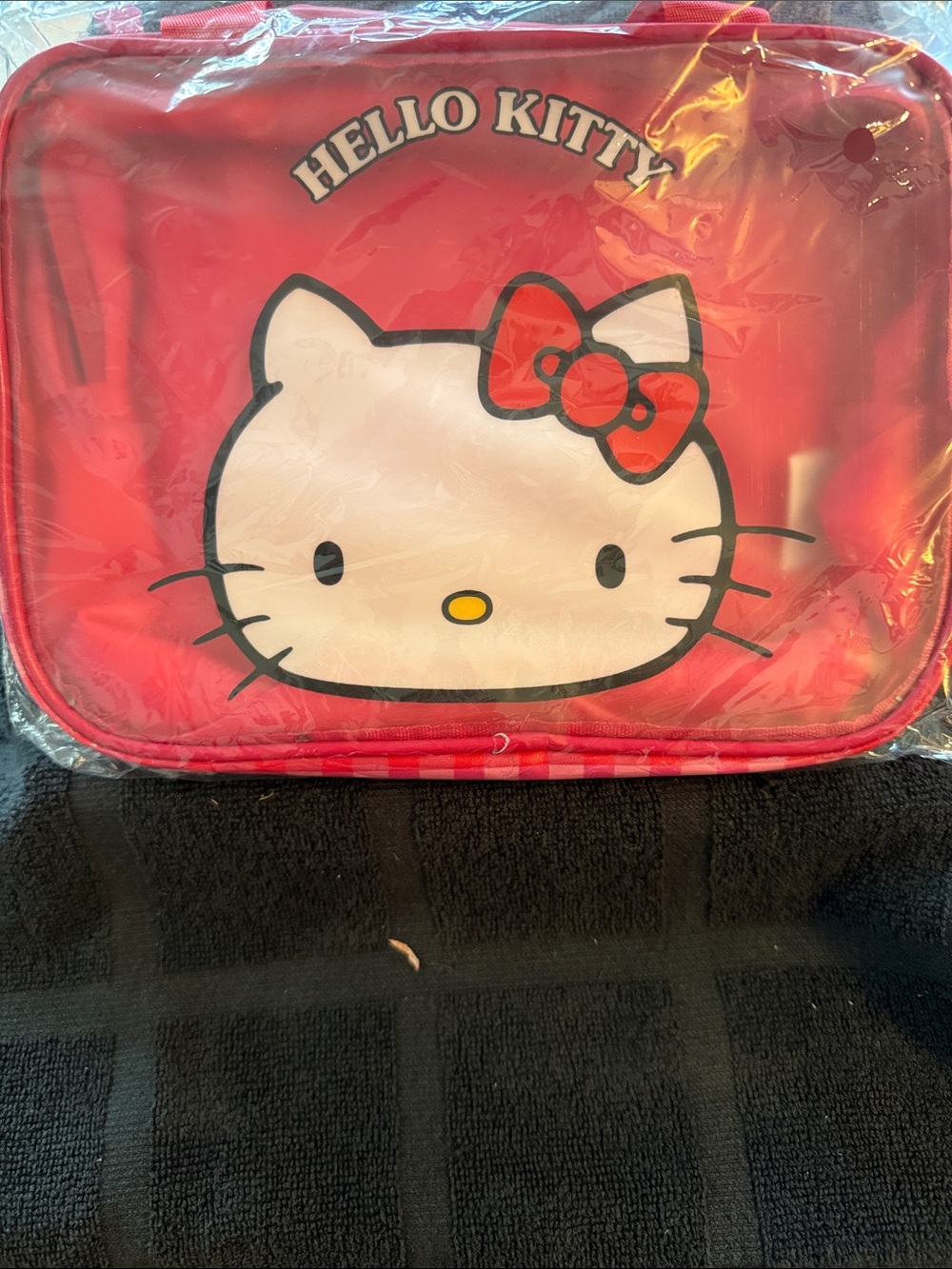 Hello Kitty Red and White Kids makeup Bag
